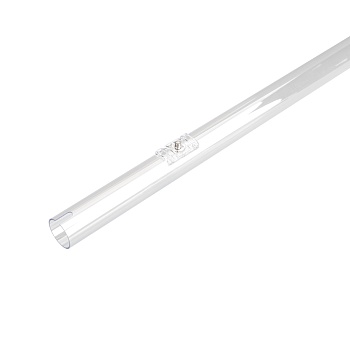 Крепление MOONLIGHT-HR-SIDE-D25-2500 037489 - Пластиковая прозрачная трубка для горизонтального крепления герметичной ленты MOONLIGHT-360 диаметром 25мм с боковым выводом кабеля. Совместима с горизонтальными подвесными или потолочными креплениями креплени