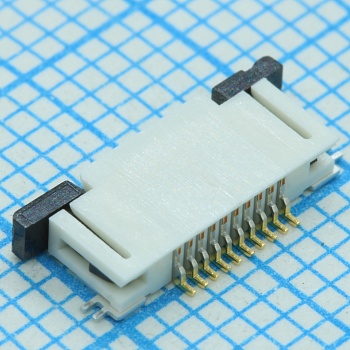 527451097 - Разъем для плоского шлейфа на печатную плату 10 контактов 0.5мм