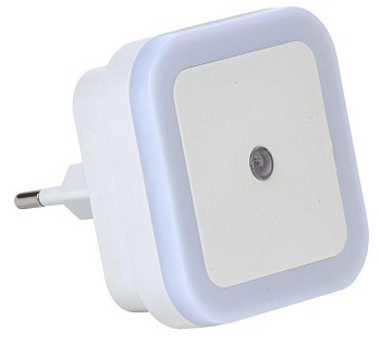 Светильник-ночник 018 квадрат датчик освещения 220В LDNN8-018-SQ-P-00-S-K01