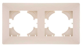 Рамка 2-м Bravo беж. С1020-003