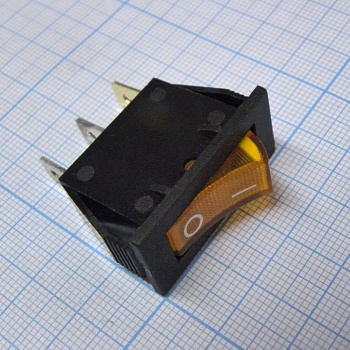 SWR 101-2С3 Ч/Ж IRS - Переключатель клавишный с подсветкой