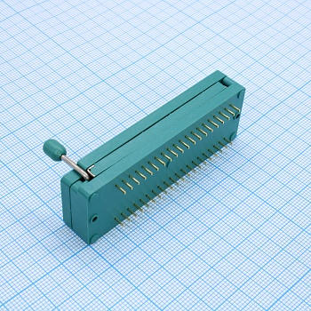 DS1043-400G - ZIF сокет 2х20 контактов шаг 2,54мм
