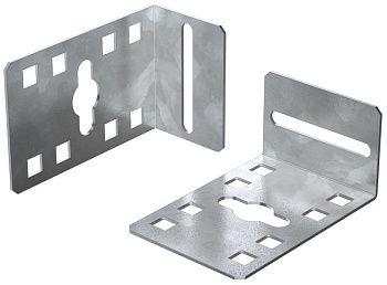 Кронштейн крепл. между профилем и дверью 2шт/комплект LN00-KRVP-B-SBZ