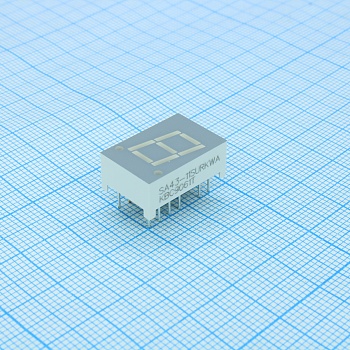 SA43-11SURKWA - 1 разрядный индикатор 10,92мм/красный/645нм/52000....100000мКд/ОА