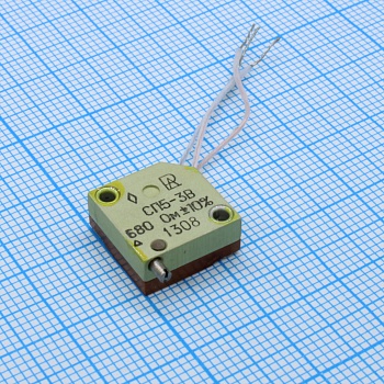 СП5-3В 1     680 ±10% - Резистор подстроечный многооборотный 1Вт 680Ом ±10%