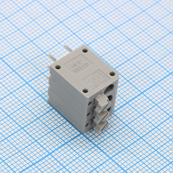 GT236-3.81-03P-11-00 - Нажимной безвинтовой клеммный блок 3 контакта. Зажим типа торцевой контакт. Серия GT236-3.81