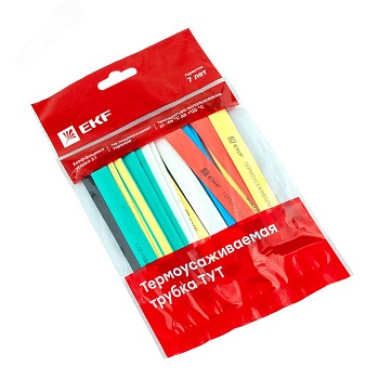 Набор трубок термоусадочных ТУТ нг тонкостен. 10/5 (7 цветов по 3шт 100мм) tut-n-10