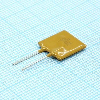 MF-RX135/72-0 - Самовосстанавливающийся предохранитель PTC 1.35A(hold) 2.7A(trip) 72V 40A 1.7W 9.6s 0.12Ohm, радиальные выводы, 12.26 X 3.1 X 18.26mm, россыпью