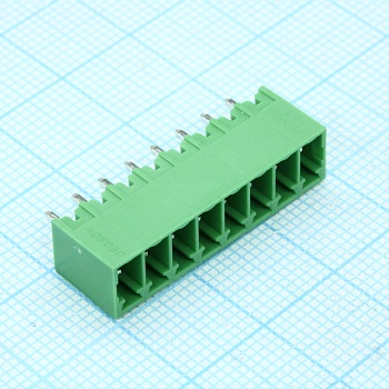 15EDGVC-3.5-08P-14-00A(H) - Разъемный клеммный блок на плату, 8 контактов. Серия 15EDGVC-3.5
