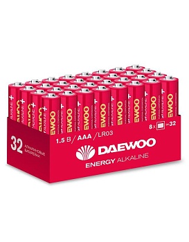 Элемент питания алкалиновый AAA/LR03 1.5В Energy Alkaline 2021 Pack-32 (уп.32шт) 5030084