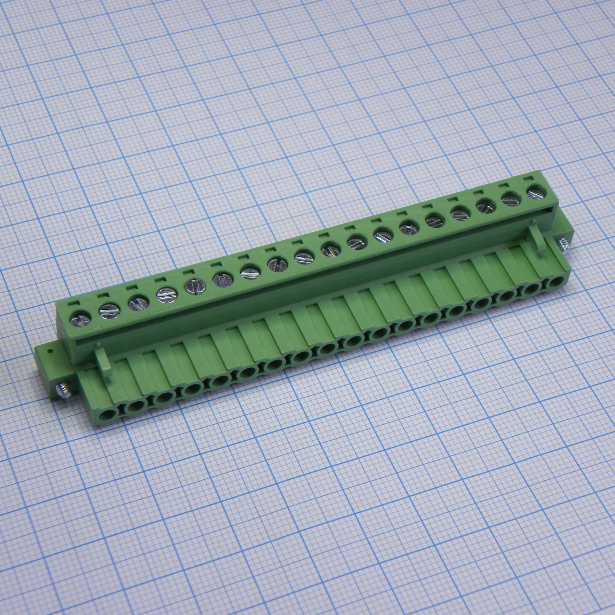 2EDGKM-5.08-18P-14-100A(H) - Разъемный клеммный блок, 18 контактов. Серия 2EDGKM-5.08