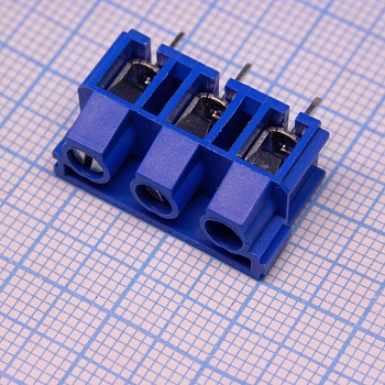 DG365-7.5-03P-12-00A(H) - Винтовой клеммный блок с защитой провода, 3 контакта. Серия DG365-7.5