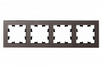 Рамка 4-м AtlasDesign Nature стекло мокко SE ATN320604