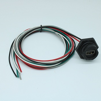 847290015 - Кабель интерфейсный USB 1.1м обжим 20AWG 4 контакта USB тип A к 4 контактам USB тип A пакет-россыпь