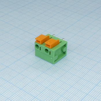 DG142V-7.62-02P-14-00A(H) - Клеммник нажимной, 2 контакта, шаг 7,62мм
