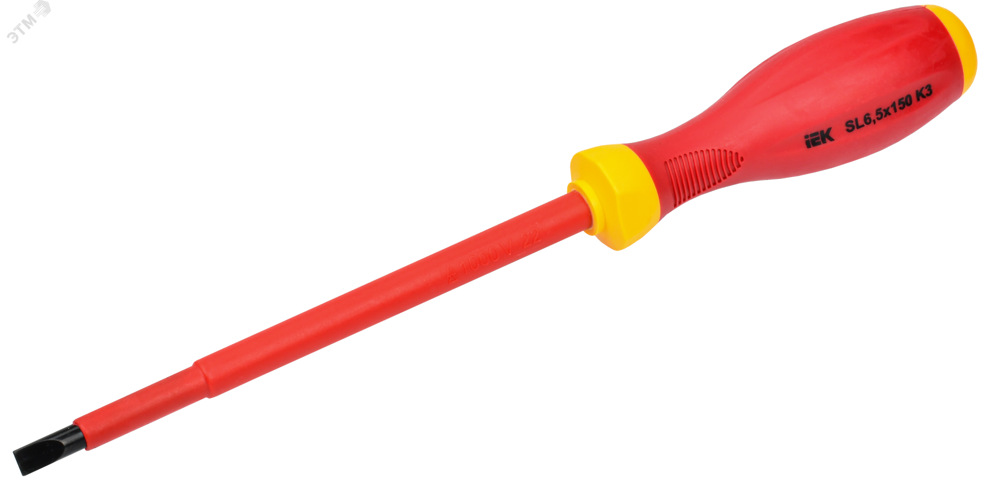 Отвертка диэлектрическая шлицевая SL6.5х150 K3 1000В ARMA2L 3 A2L3-SC30-K3-SL-65-150