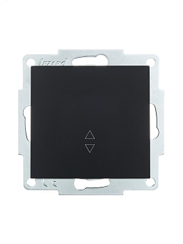 Переключатель проходной 1-кл. СП Vesna механизм черн. бархат 742-4288-105