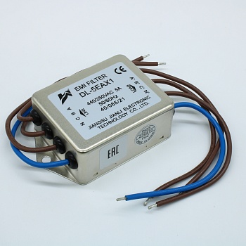 DL-5EAX1 - Трехфазный сетевой фильтр 3х5А 250В