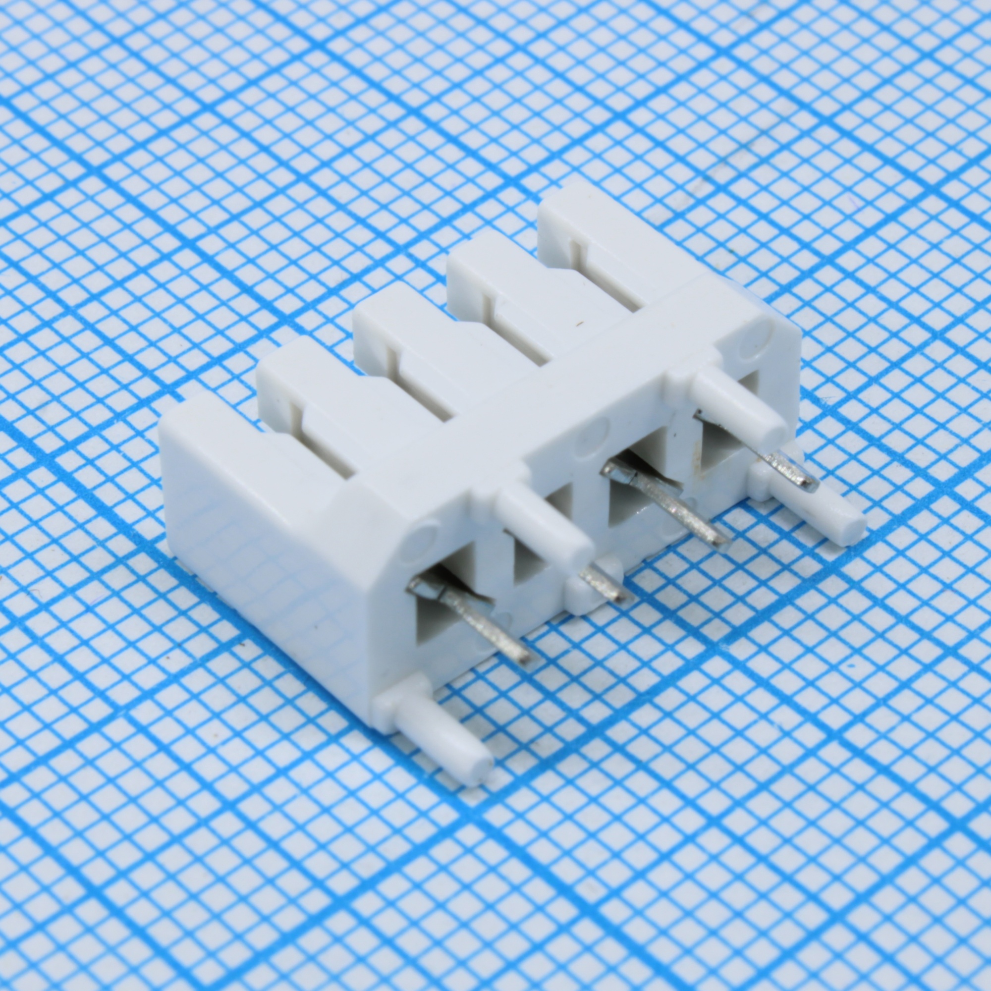 L-KLS12-CM110-04-4P - IDC Krone коннектор прямой, шаг 3.8мм, 4 конт., с направляющими