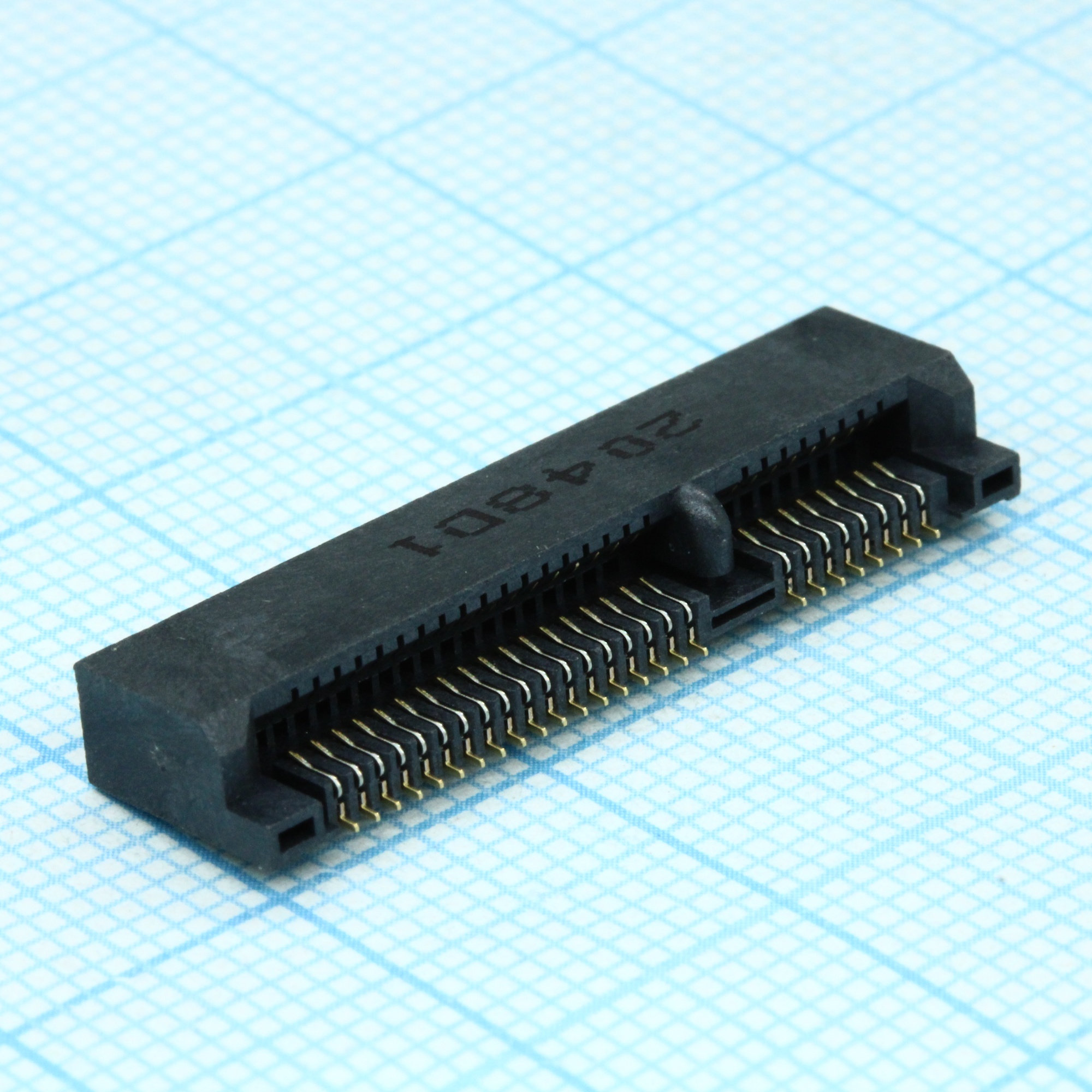 2041119-1 - Слот Mini PCI Express Card 52 контакта угловой для поверхностного монтажа лента на катушке
