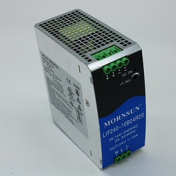 LIF240-10B24R2S - Преобразователь AC-DC на DIN-рейку  240Вт, выход 24В/10A, вход 85…264V AC, 47…63Гц изоляция 3000В AC -40…+70°С