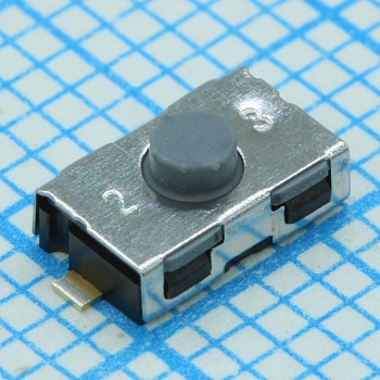 KSR223GNC LFG - Кнопка тактильная 6Х3.8Х2.5мм на размыкание 0.01A 32В 0.2ВА 2H 100000циклов SMD монтаж, позолоченные котнакты автомобильного применения