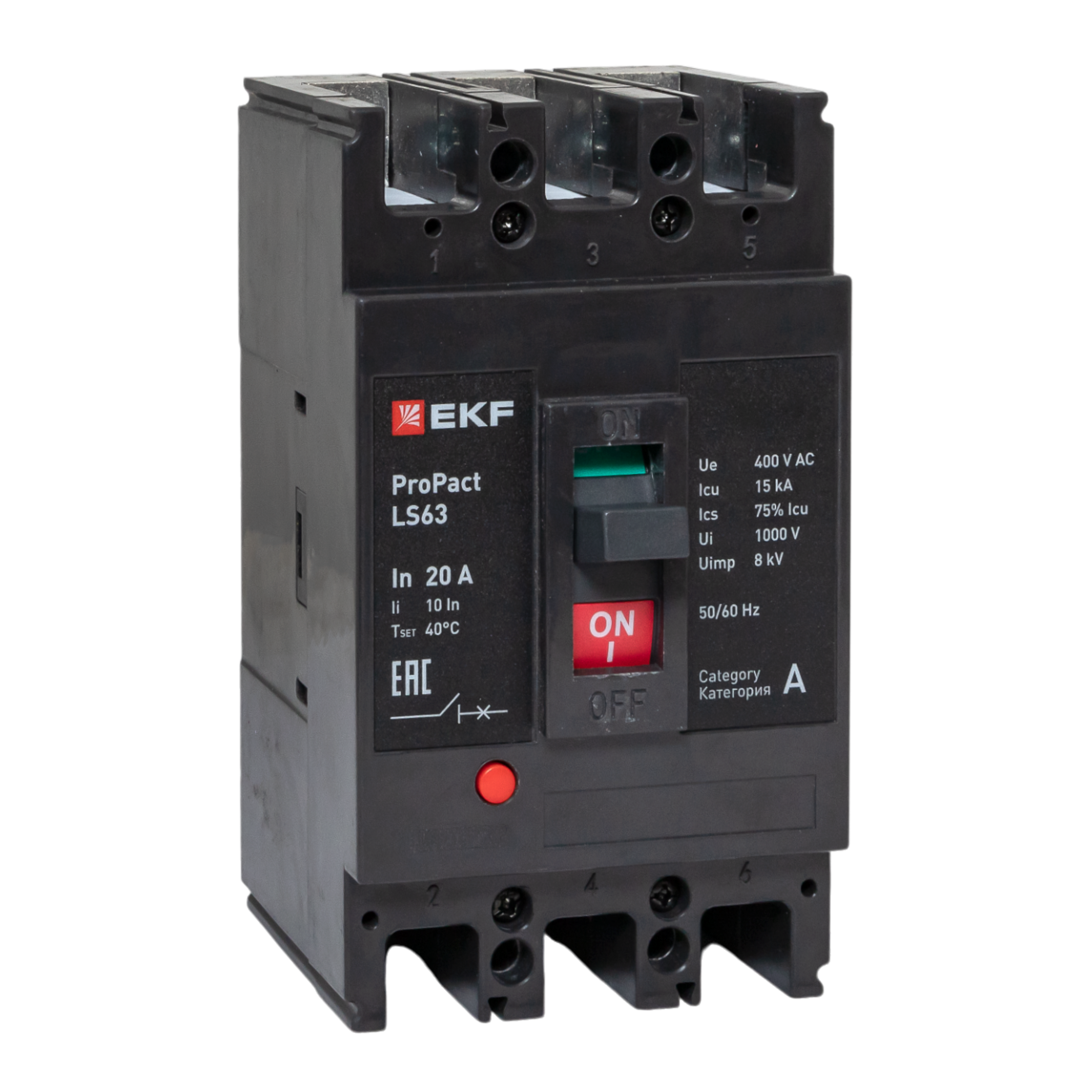 Автоматический выключатель LS63 15кА 3P 20А ProPact EKF