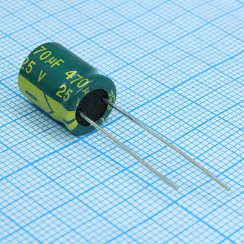 TS13DF1E221MSB0B0R - Конденсатор алюминиевый электролитический неполярный 220мкФ 25В ±20% (10 X 13мм) радиальный 5мм 245мА 1000час 105°С россыпь