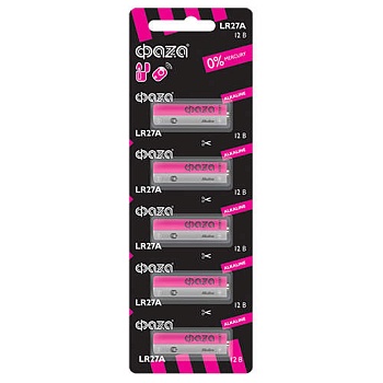 Элемент питания алкалиновый A27/8LR732 12В Alkaline для пультов сигнализаций BL-5 (уп.5шт) 5003279