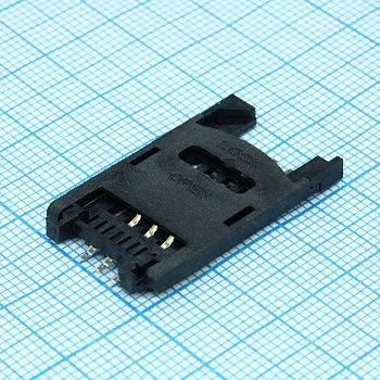 SCR-06-HC SIM CARD BLOCK TYPE - Держатель SIM карты 6pin