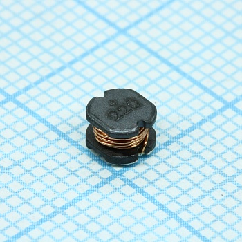 SDR0403-220ML - ЧИП-индуктивность силовая проволочная 22мкГн ±20% 1кГц 25Q-Фактор феррит 0.76A 0.38Ом лента на катушке