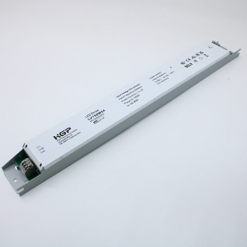 LV150W24 - AC-DC, 150Вт, IP20, вход 176…264В AC/170-275VDC, выход 24В/6,25А, ККМ (PF?0.95), изоляция 1кВ, пластиковый корпус 360*40*21mm, -25…+50°С