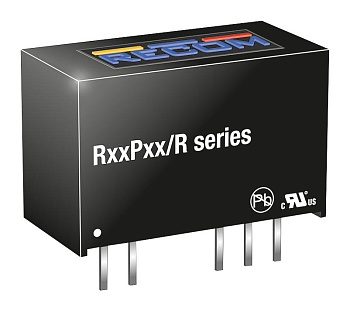 R05P05S/R8 - Преобразователь DC/DC на печатную плату вход 5В выход 5В 0.2A 1Вт 4-Pin SIP модуль туба