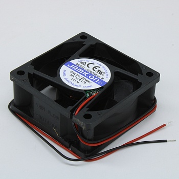 JF0625B2H-R - Вентилятор 24В 60х60x25 B 4500 об/мин, 36.45м3/час, 34.5дБ, подшипник качения, тип вывода - провод