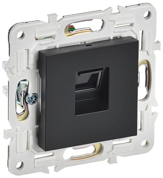 SKANDY Розетка компьютерная RJ45 кат.5E SK-K01Bl черный IEK SK-K10-1-K02