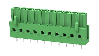 2EDGB-5.08-10P-14-00A(H) - Разъемный клеммный блок вертикальный 10 контактов шаг 5.08мм на плату