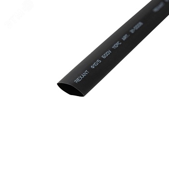 Трубка термоусадочная ТУТ нг 10,0/5,0 черная - 1м, не поддерживает горение