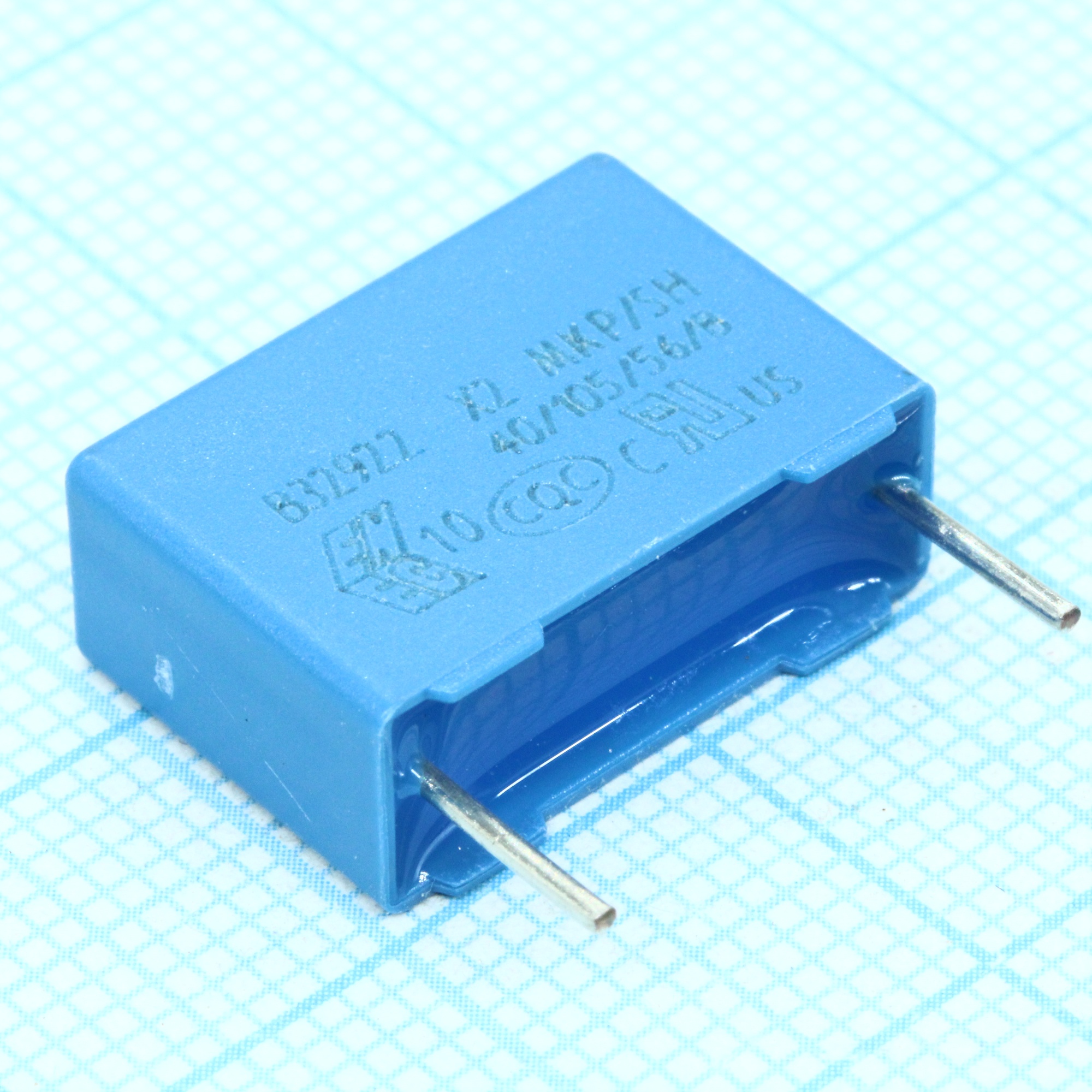 B32922C3224K - 0.22мкФ ±10% 305В~ e:15mm (7x12.5x18mm) max 110°C / X2 class / MKP / bulk помехоподавляющий конденсатор