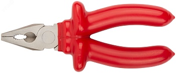 Плоскогубцы комбинированные ""Энергия"",1000 В, никелир.покрытие, 2-хслойные изолированные ручки 160 мм 50763