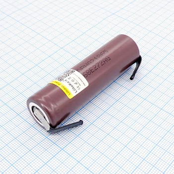 Аккумулятор 18650 LiitoKala HG2 с вывод. - Аккумулятор литий-ионный (Li-Ion) с выводами. Ток разряда до 20А