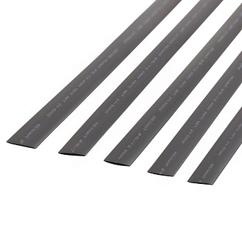 Трубка термоусадочная ТУТ нг 15,0/7,5 черная - 1м, не поддерживает горение