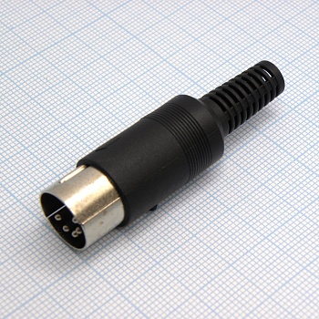 Разъем DIN5 шт каб. - разъем для АС