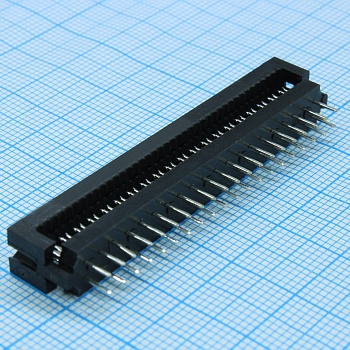 746610-9 - Соединитель IDC 40 контактов шаг 2.54мм угловой монтаж в отверстие туба