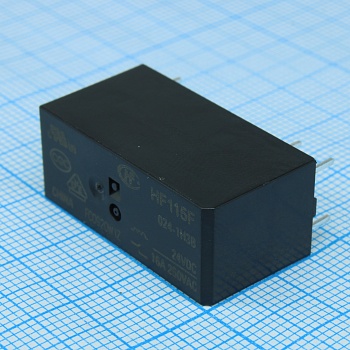 HF115F/024-1H3B - Реле силовое, 16 А, 24 В, один контакт на замыкание