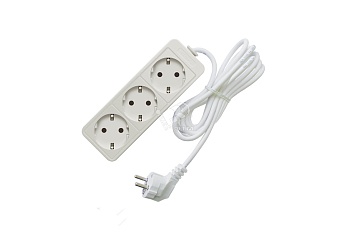 Удлинитель бытовой ТМ Союз 3500 Вт с заземлением 3 гнезда ПВС 7м 481S-6307