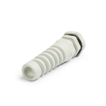 PG-R 7 (3-6.5 мм) - Ввод кабельный герметичный пластиковый с трубной резьбой PG7, нейлон 6.6, спиральный, IP68, для кабелей и проводов диаметром от 3 до 6,5 мм в корпусах электрического оборудования