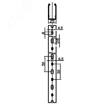 Короб перфорированный, серый RL12 25x30 00127RL