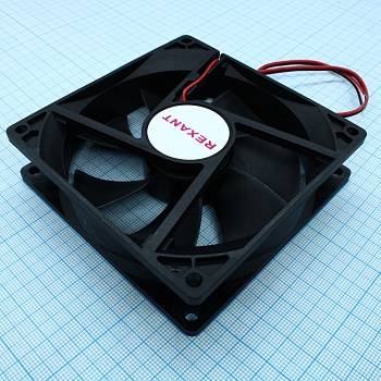 RX 9225MS 24VDC - Вентилятор 24В 92х92х25 S 2500 об/мин., 61.2м3/час, 30дБ, подшипник скольжения, тип вывода - провод