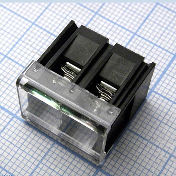 DG28C-B-02P-13-00A(H) - Барьерный клеммный блок 2 контакта. Серия DG28C-B