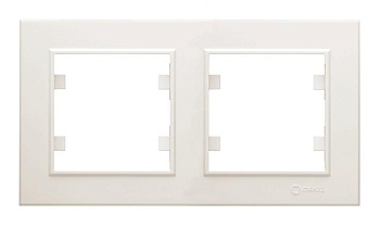 Рамка 2-м Karea горизонт. крем. 56010702